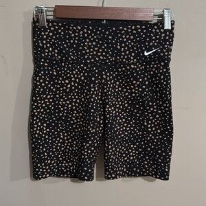 Nike Black Dotted Biker Shorts Women's Size Small